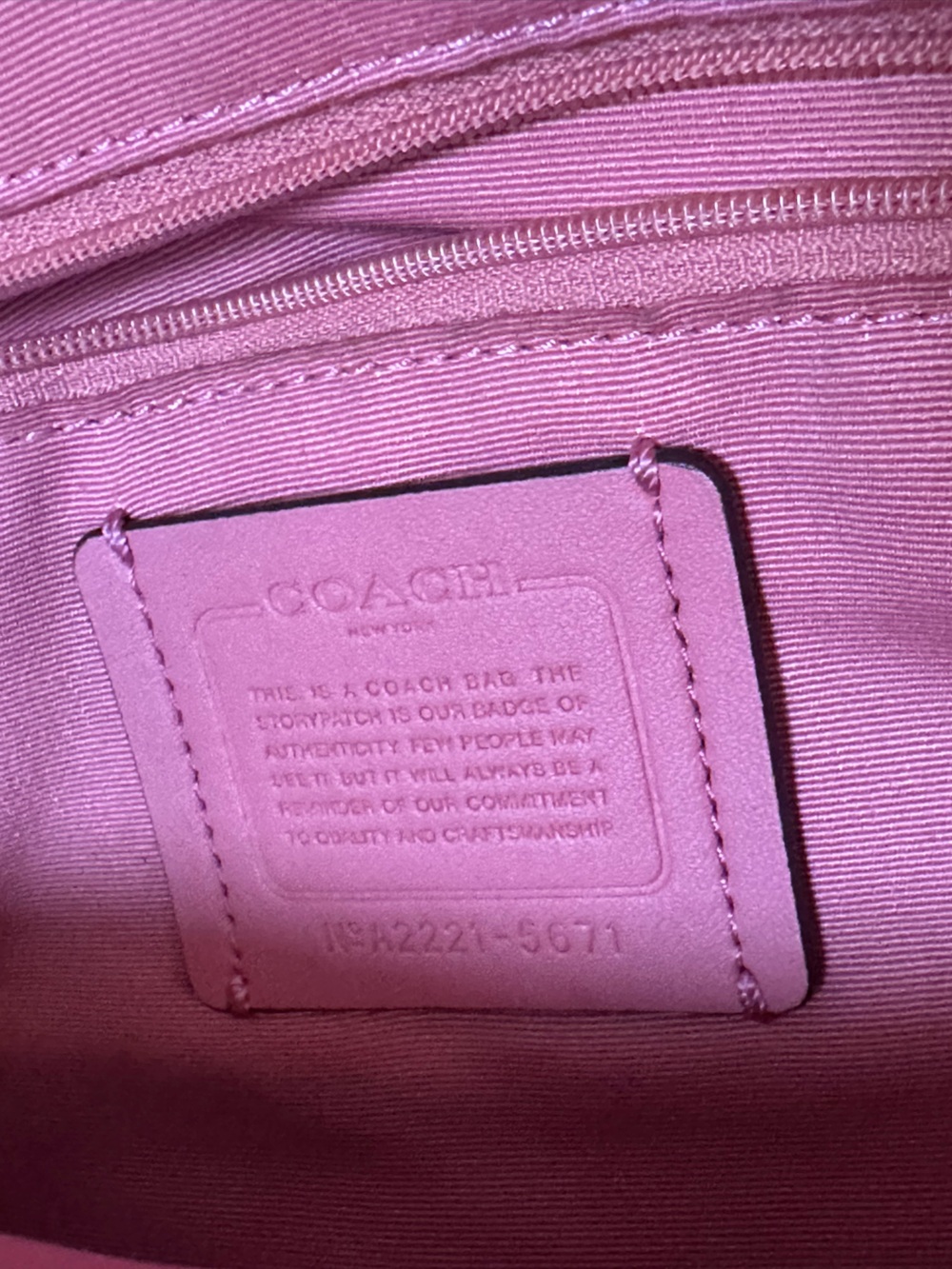 Coach Court Backpack Signature Canvas Pink Leather C8603 White Gold - Picture 5 of 6